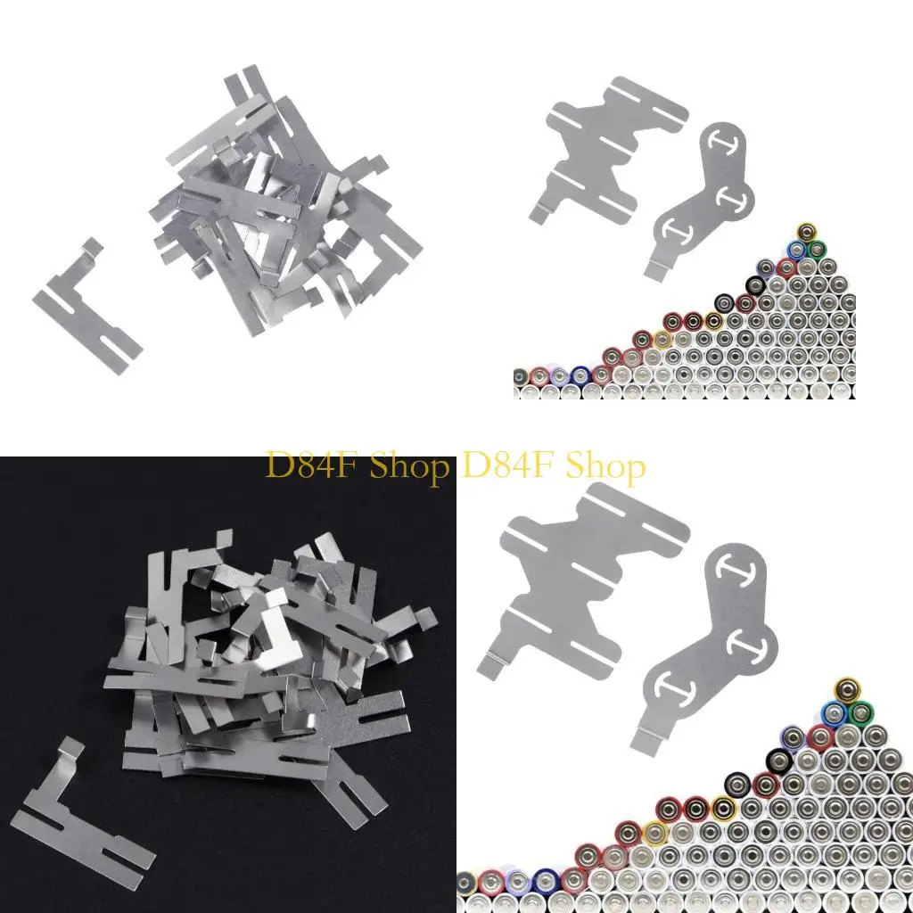 

D84F 100Pcs Nickel Plated Steel Strip Strap Sheets for 18650 Spot Welding Machine