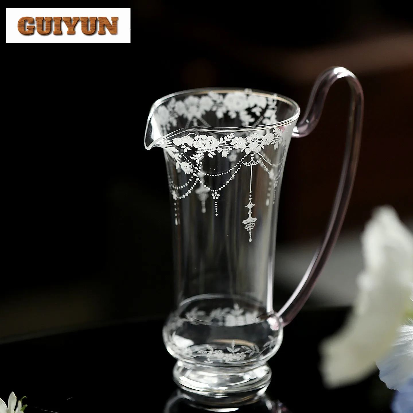 

190 мл кувшин для чая из боросиликатного стекла, горшок для совместного использования ча-хай, дозатор, бытовая чашка для правосудия, ярмарка, кружка, принадлежности для чайной посуды