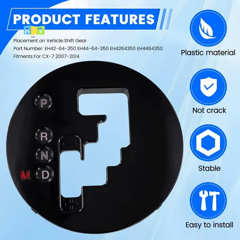

A04E-Car Center Shift Gear Indicator Panel PRND Cover Bezel For Mazda CX-7 2007-2014 EH42-64-350 EH44-64-350 EH4464350