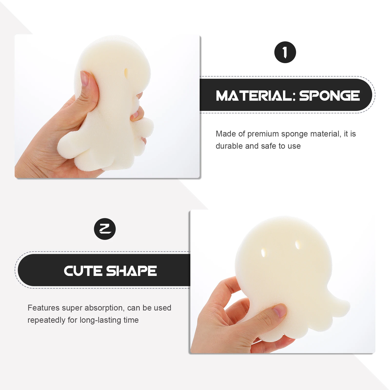 

16Pcs Oil Absorption Sponges Super Absorbent Pool Filtering Sponge Adorable Animal Design Reusable Long Lasting Cleaning Tool