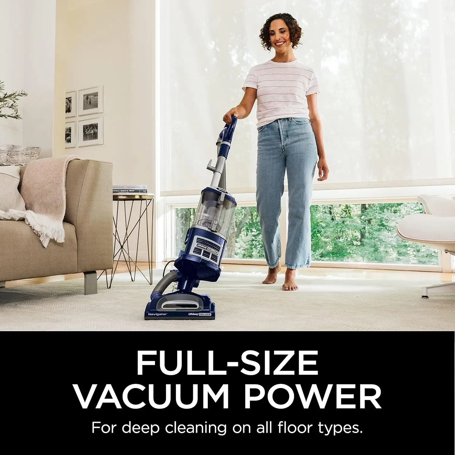 Upright Vacuum, Navigator Lift-Away Deluxe With Large Dust Cup Capacity, HEPA Filter, Swivel Steering, Upholstery Tool & C