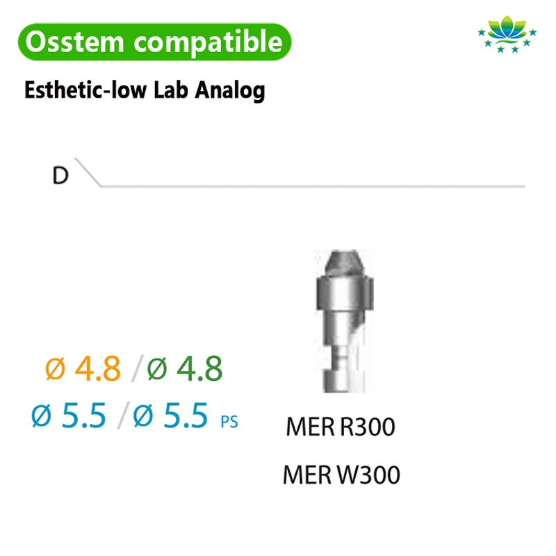 In Stock Osstem Multi Unit Analog & Esthetic-low Lab Analog for Implant System Custom OEM ODM Dental Lab Abutment Casting Post