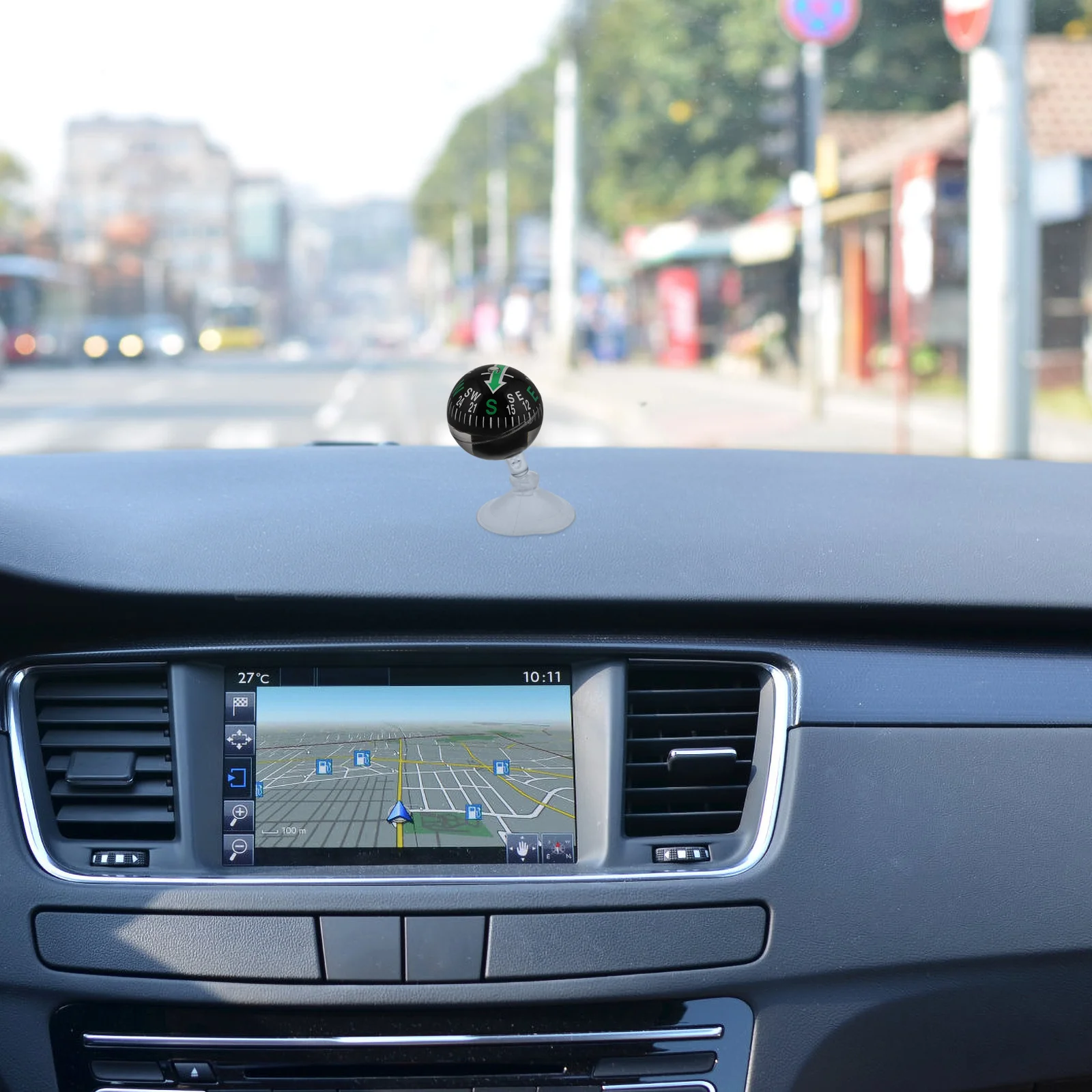 

Car Compass Suction Cup Mount High Precision Dashboard Navigation Tool For Vehicle Marine Use Auto Direction Guide Ball