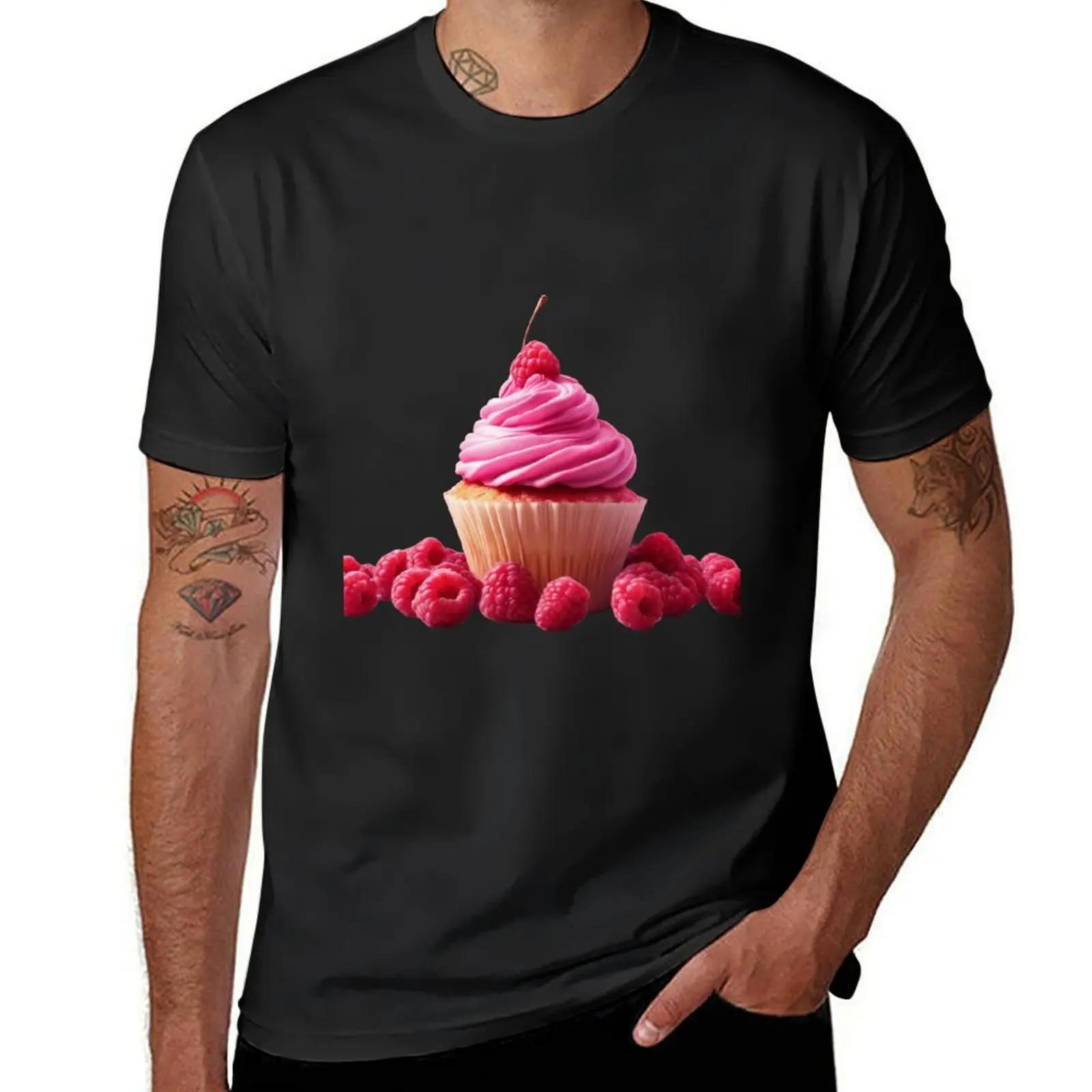 Cupcake for real Baking Lovers, sugar frosting, food T-Shirt blacks plain cute tops summer top mens clothes