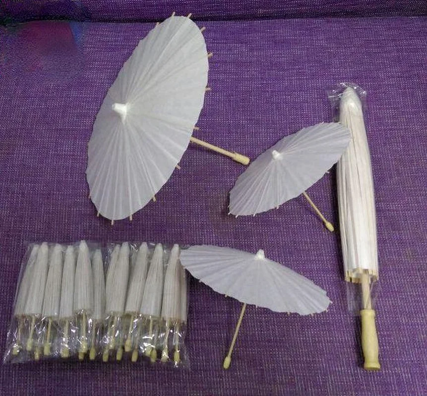 Damen-Regenschirm Japanischer Tanzschirm Dekorativer Chinesischer Ölpapierschirm für Kinderzeichnungen und DIY-Projekte – Detail 2