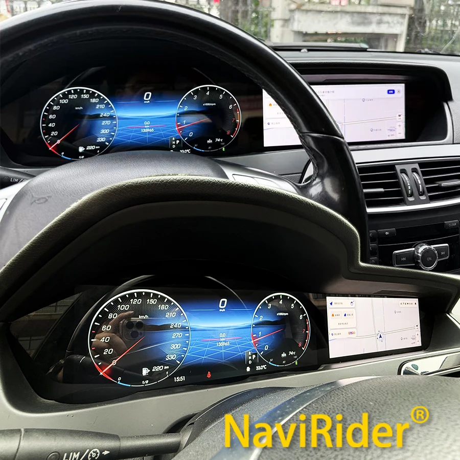 For Benz C Class W204 2011-2013 Dual Screen Carplay Car Radio Multimedia Player GPS Navigation Android Auto Stereo Head Unit 4G