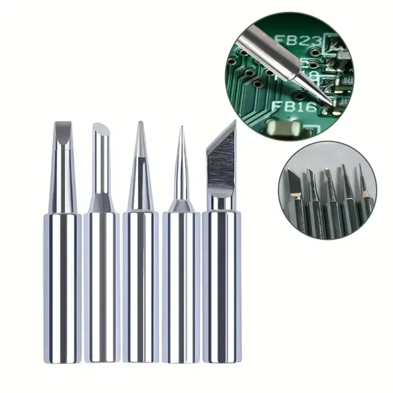 5pcs Soldering Iron 900M Soldering Iron Head Set Inside Hot Bare Copper Electric Soldering Iron Tip view 2