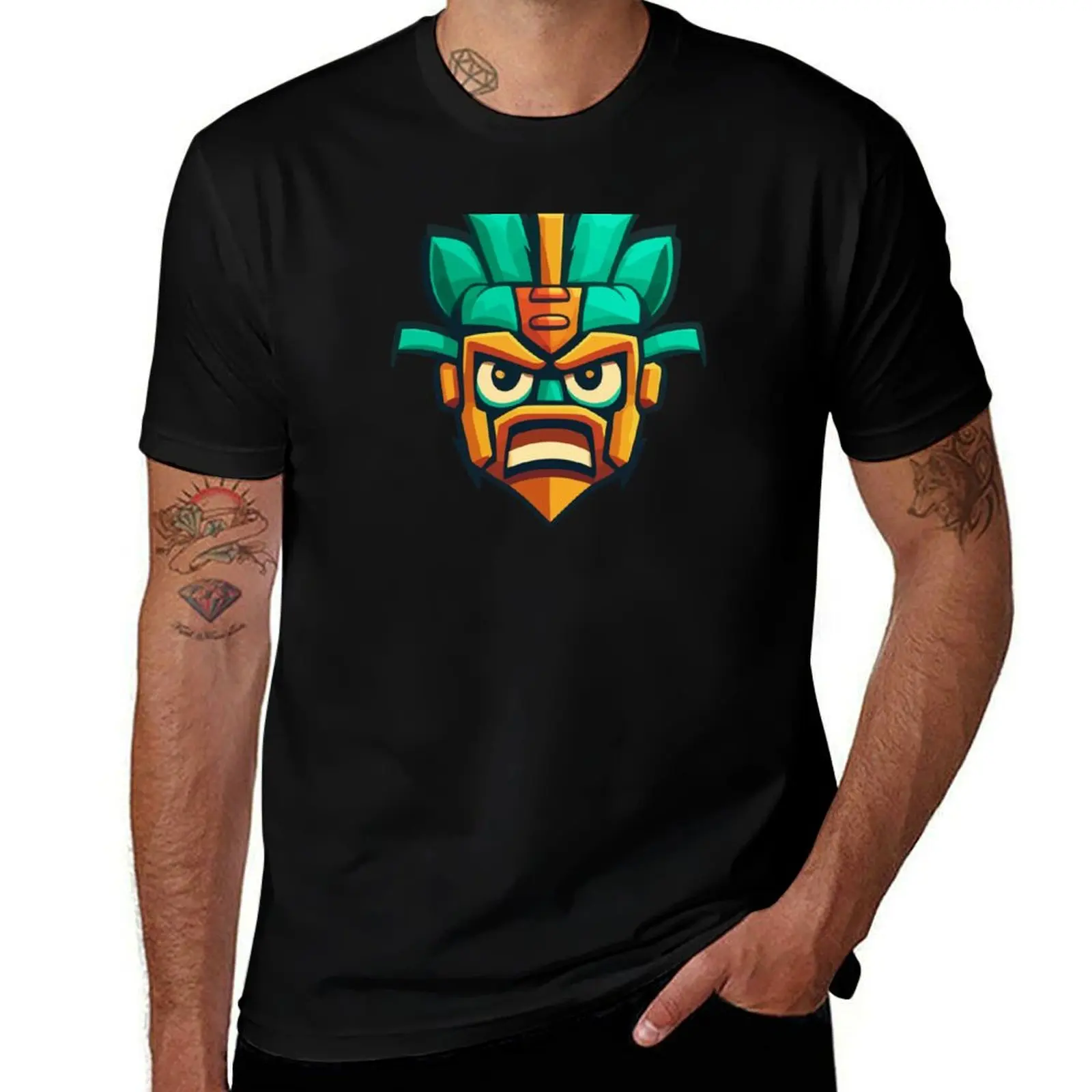 

Tiki Mask ver 3 T-Shirt Odor Resistant Short Sleeve Top