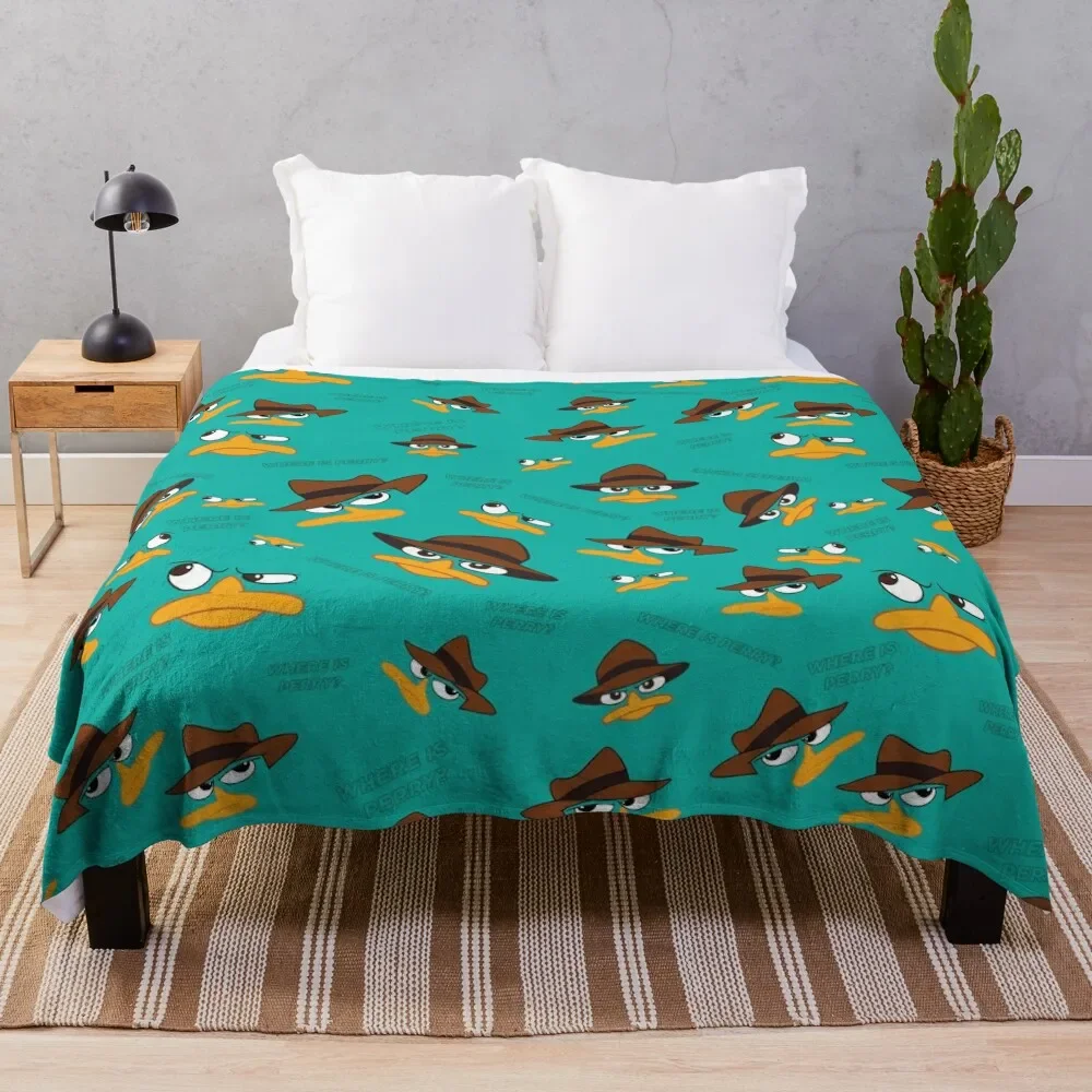 Perry The Platypus Throw Blanket Decoratives Kid'S Weighted Blankets