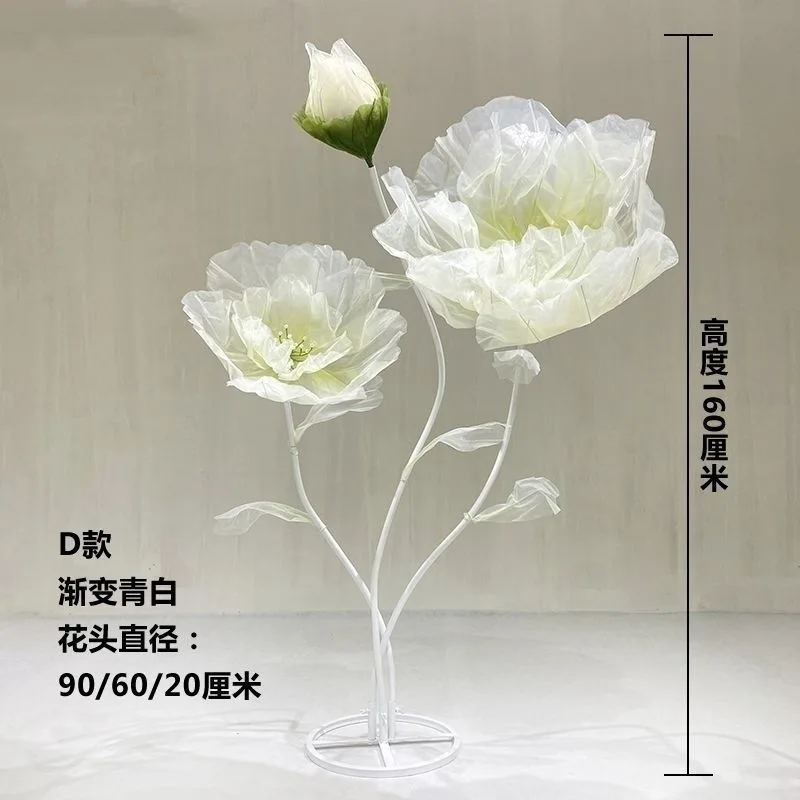 Poppy simulation flower art wedding road guide ornament wedding photography decorative flower