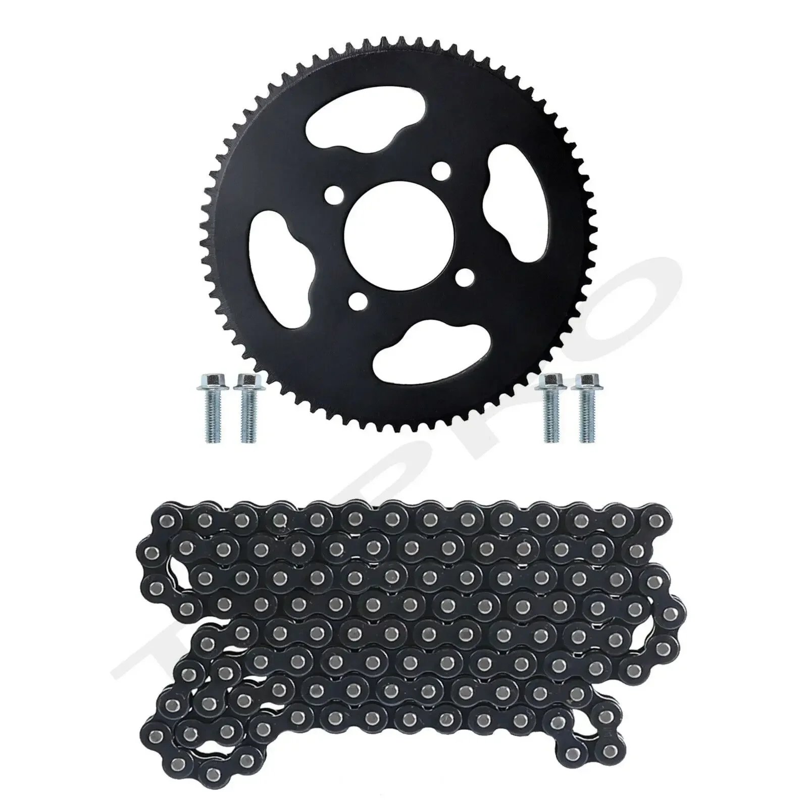 TDPRO 219 Chain Rear Sprocket or Reinforced 219H Kart Driven Chain 112 Links  For  Dirt Go Kart Racing Kart  Drift Trike