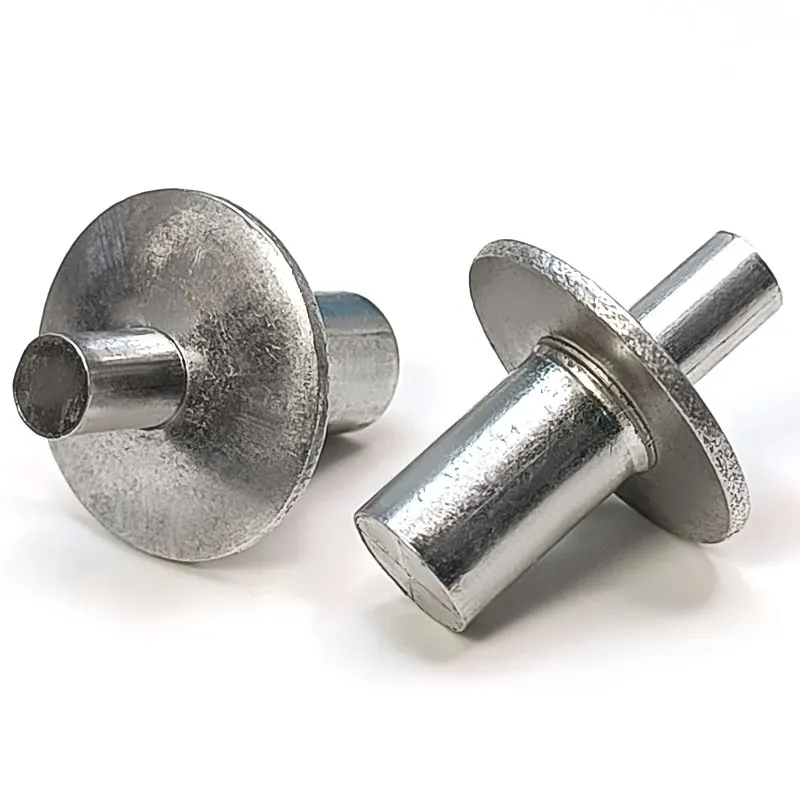 M6.4*10*15.8 Percussive Half Round Head Large Cap All Aluminum Fasteners Percussive Rivets