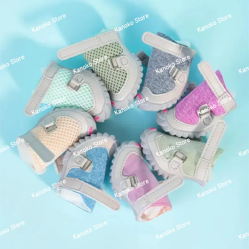 Perro pequeño caniche Yorkshire cachorro Pomerania Primavera/Verano botas transpirables zapatillas para mascotas accesorios para perros