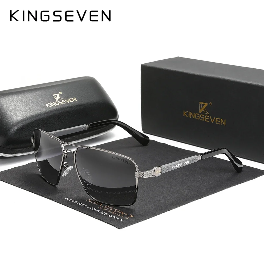 Okulary przeciwsłoneczne KINGSEVEN nowy design, polaryzacyjne soczewki z powłoką, automatycznie odbijające się oprawki, ochrona UV400, okulary do jazdy samochodem, męskie/damskie, Oculos