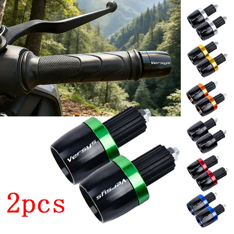 

7/8"22MM Motorcycle Handlebar Grips Bar Cap End Plugs For Kawasaki Versys 650 1000/SE 1100/SE x300 300/X Versys650 versys1000