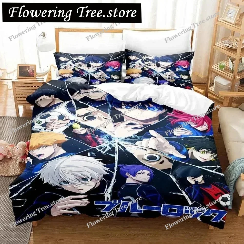 

Fashion 3D Print Anime Bed Sheet Bluelock Bedding Set Single Twin Full Queen King Size Bed Set Adult Kid Bedroom Duvetcover Sets