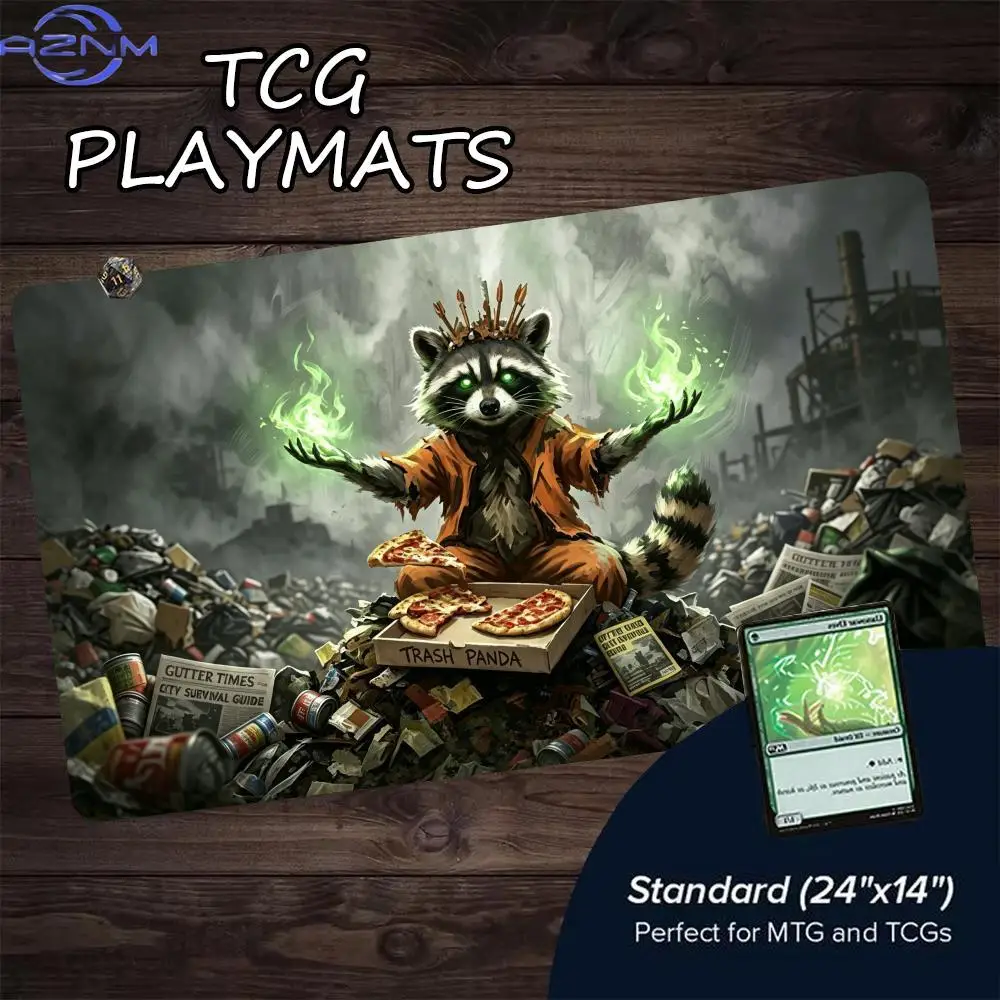 Trash Panda King Raccoon TCG Playmat 24
