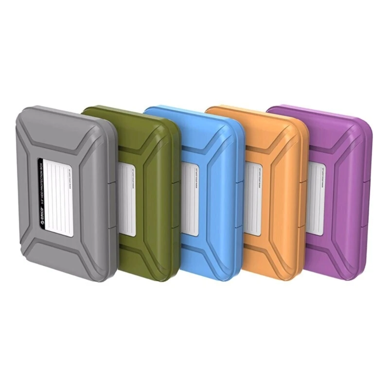 3.5Inch Mobile Hard Protective Box, HDD Case Bag 5 Colors Sorting, Digital SSD Storage Hard Protector