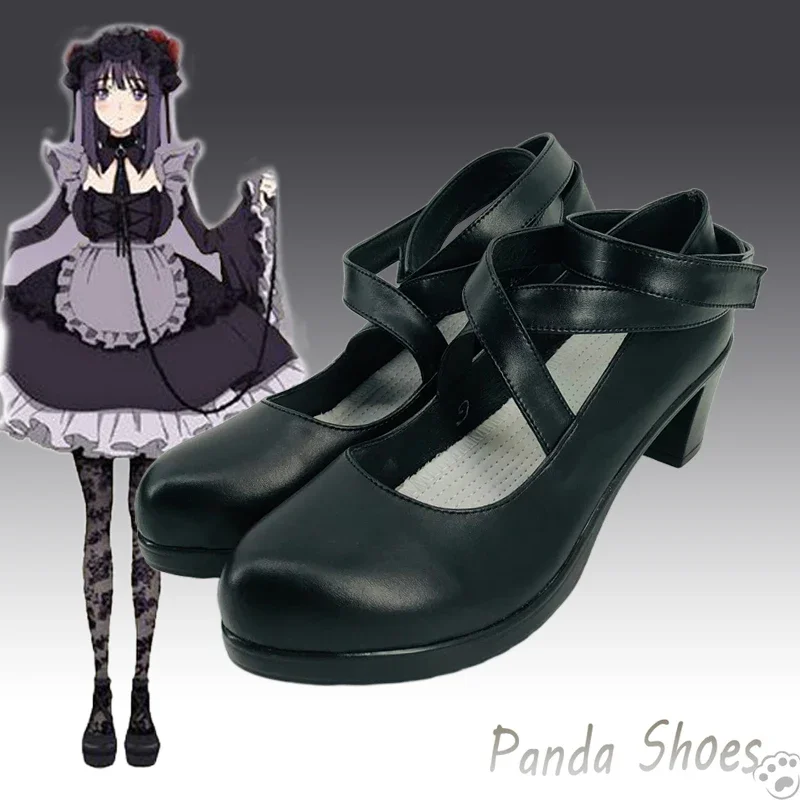 

My Dress Up Darling Kitagawa Marin Cosplay Shoes Anime Game Cos Black Boots Cosplay Costume Prop Shoes for Con Halloween Party