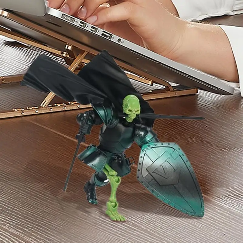 Scheletro Action Figure Giocattoli Multi-articolazione Design accattivante Action Figure Figurine Modello Decorazione del desktop per la camera da letto Soggiorno