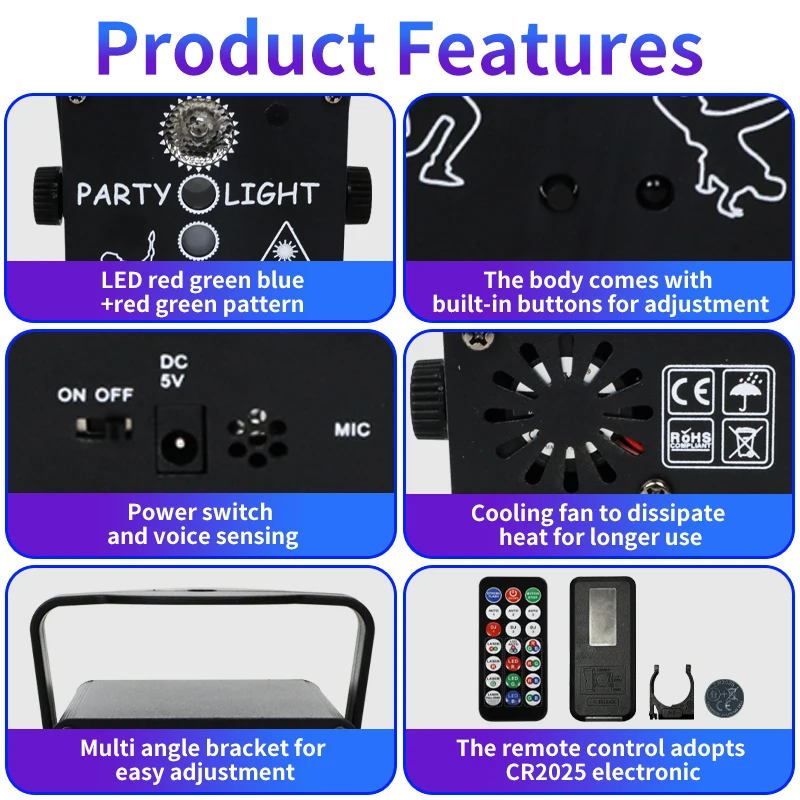 HCWE حار بيع البسيطة المنزل الذكي التحكم الصوتي LED لمبة مع إضاءة المزاج RGB لهدية سقف غرفة النوم