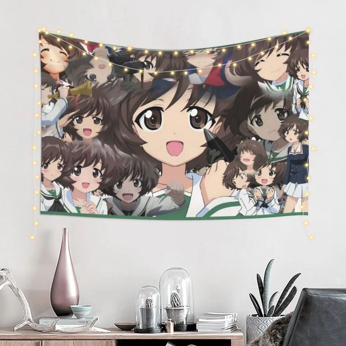 Girls Und Panzer Yukari Tapestry Wall Decoration Items Tapete For The Wall Decoration For Rooms Wall Hanging Tapestry