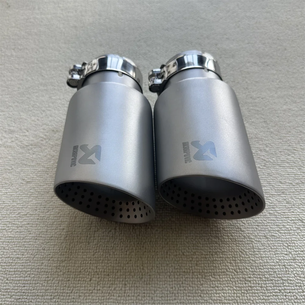 1Piece Exhaust Tips Matte Stainless Steel Car Exhaust Muffler Tips Tail Pipe Exhaust System tail Pipe Nozzle For muffler