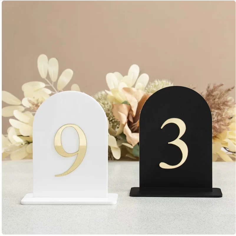 Custom Wedding Table Number Acrylic Table Numbers Signs Wedding Luxury Decorations