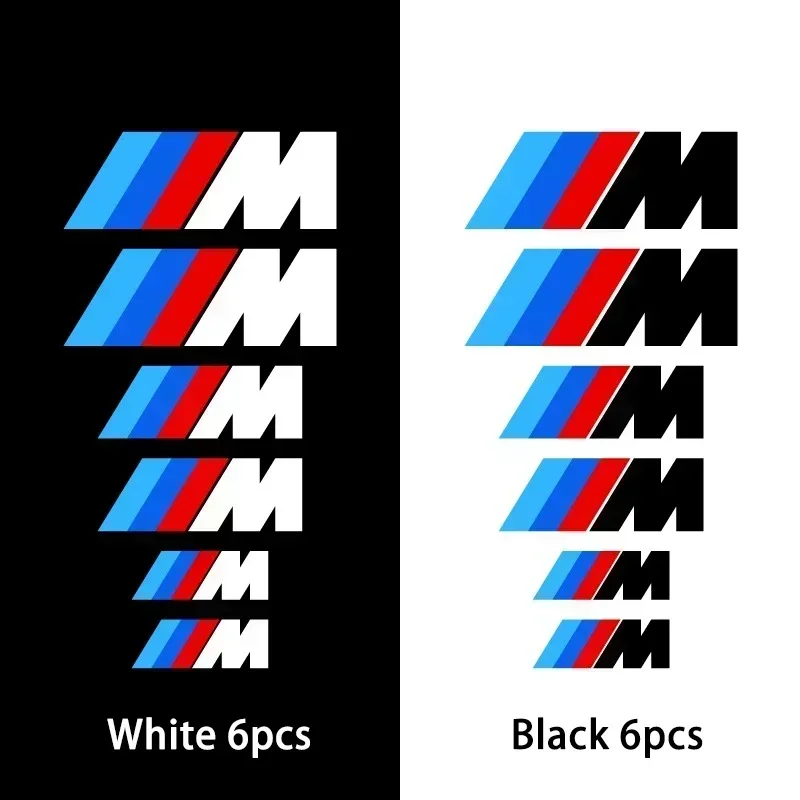 4 Adesivi Replica Scritta M Sport BMW Per Pinze Freni Auto Decals Verniciabili - Foto 2