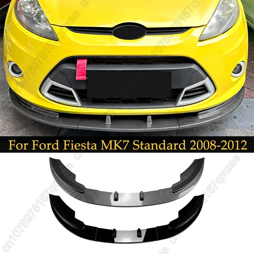 

Передний бампер автомобиля, спойлер, диффузор, разветвители для Ford Fiesta MK7 Standard 2008-2012, дефлектор, защитная крышка, накладка, комплекты кузова