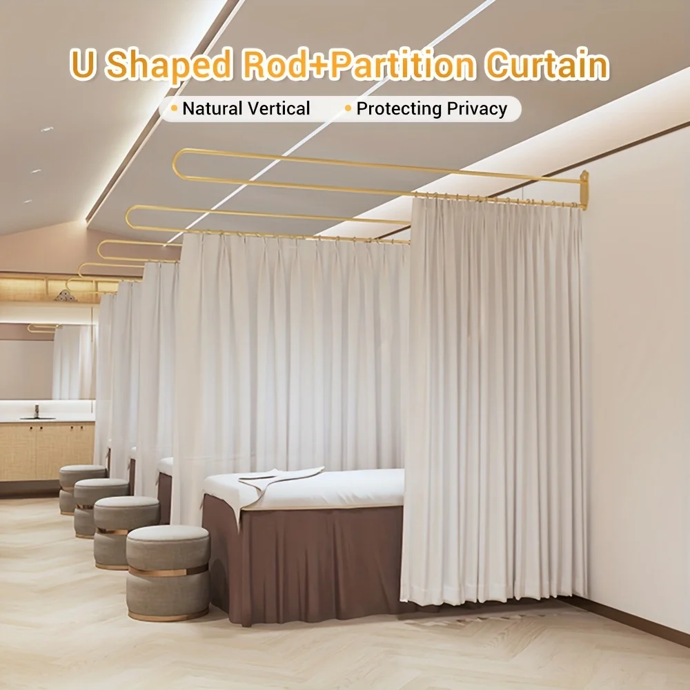 Beauty Salon Partition Curtain Curtain Bracket Massage Business Curtain Curtain Rod Spa Center Curtain Sand Dragon Curtain