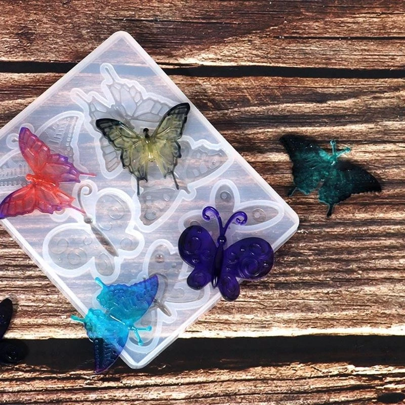  Silicone Earring Mold Epoxy Casting Molds for DIY Brooch Earring Jewelry Making