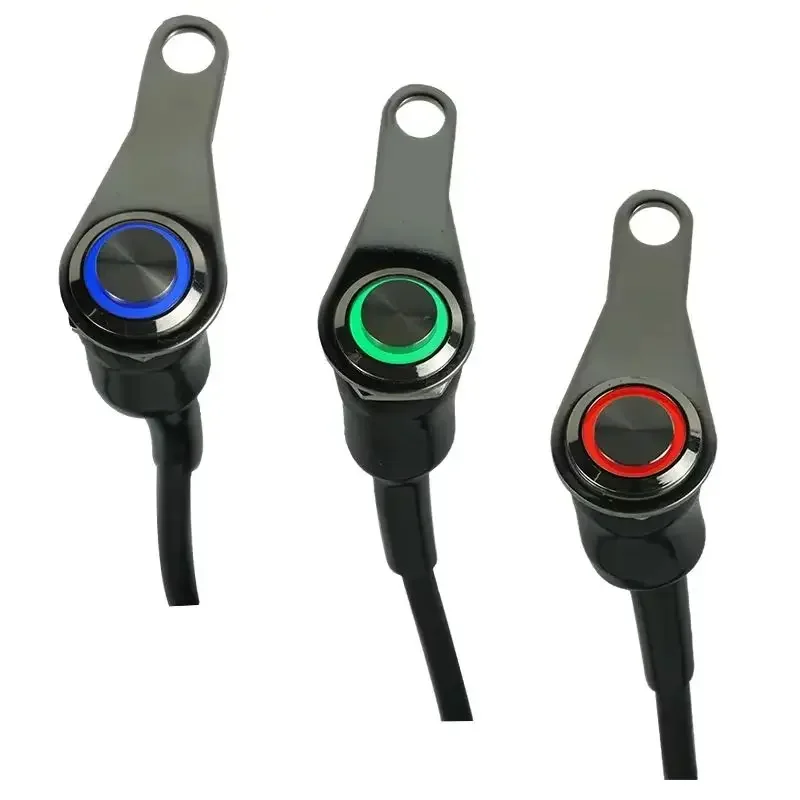 Stainless Steel LED Motorcycle Switch ON-OFF Handlebar Adjustable Mount Waterproof DC12V Headlight Fog Light Horn Start Kill image 5