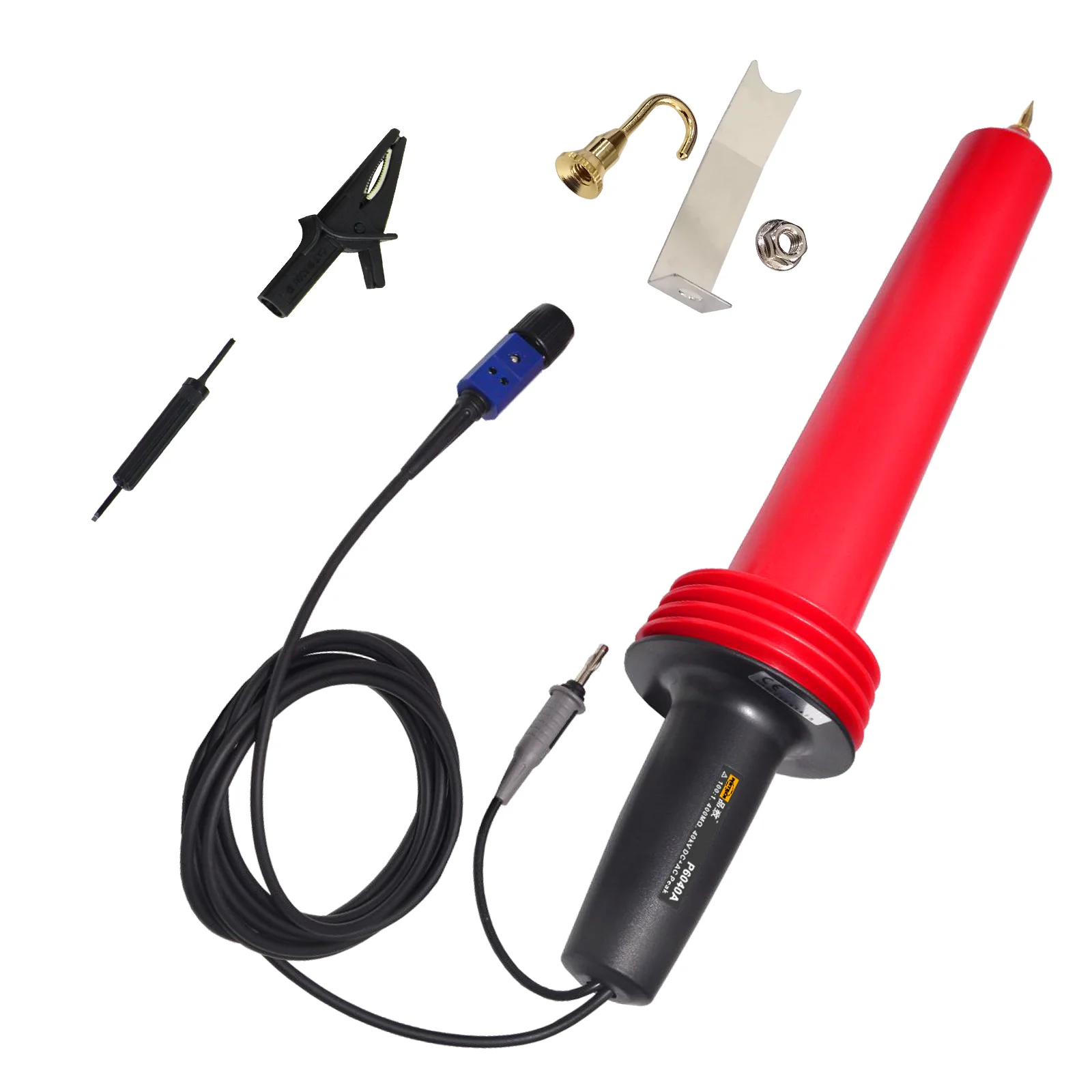 PINTECH 100MHz Oscilloscope Probe 1000:1 High Voltage Probe 40kV DC, Pulse Voltage 20kVp-p, 28kV AC, with BNC Connector, P6040A