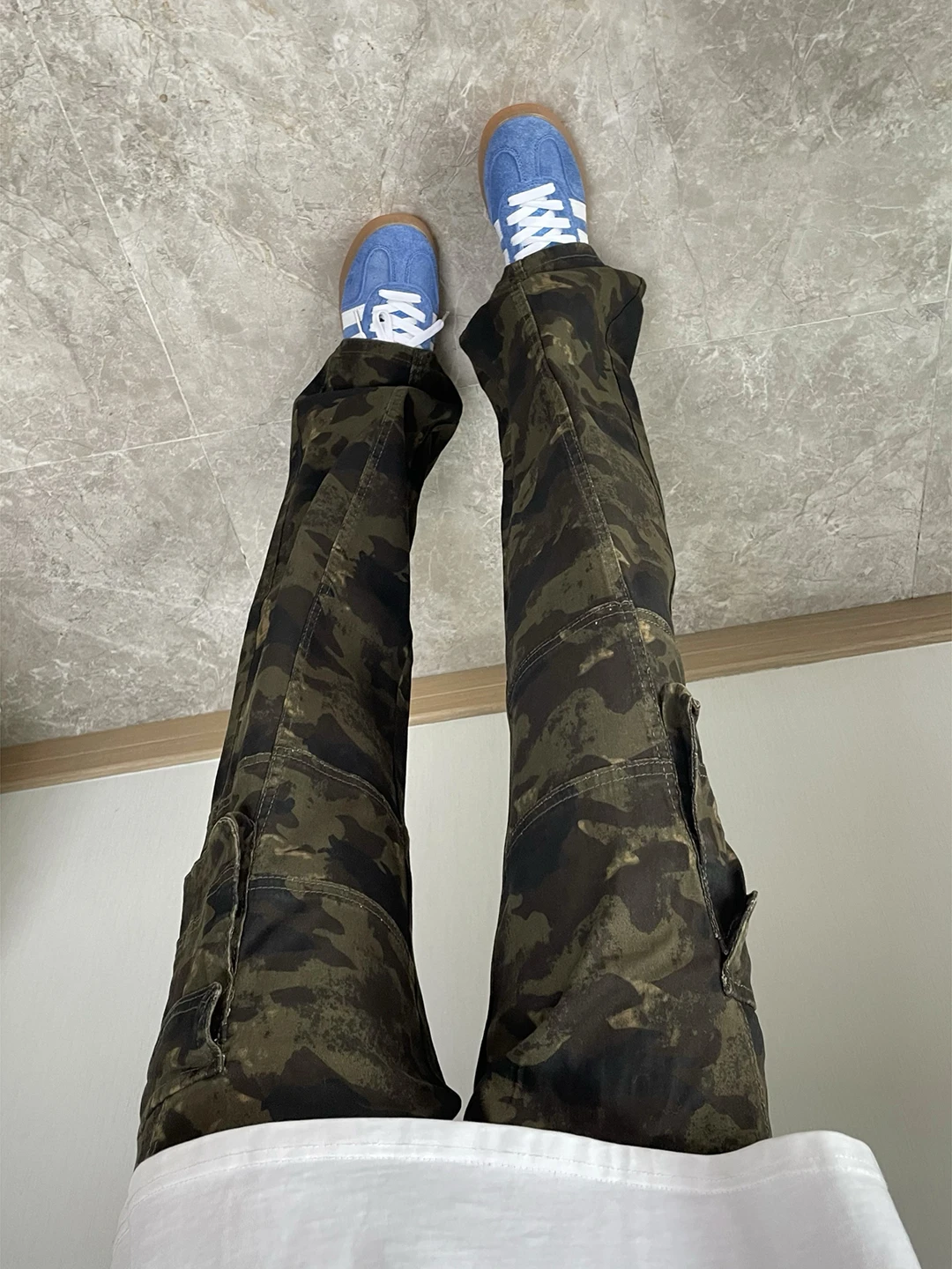 

American Style Camouflage Wide Leg Men's Jeans Spring Vibe Carpenter Pants CleanFit Straight Leg Trousers Casual Wear
