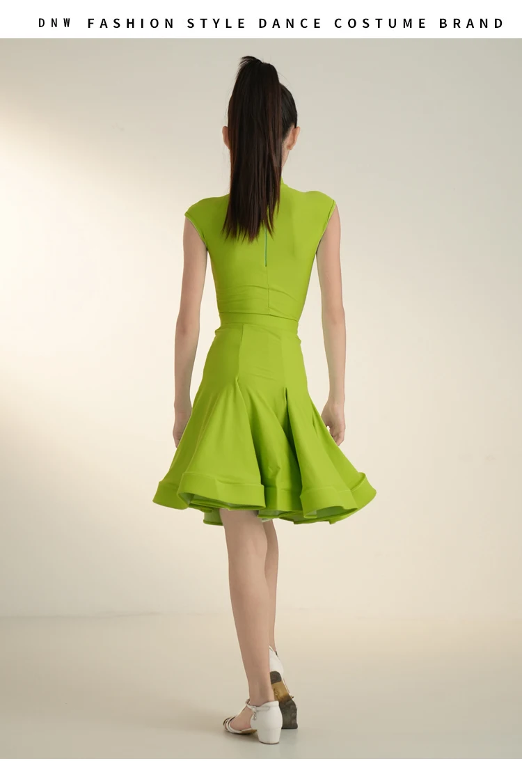 Abito da ballo standard nazionale per bambini in molti colori, concorso per ragazze, abito da ballo latino, costume da spettacolo per bambini