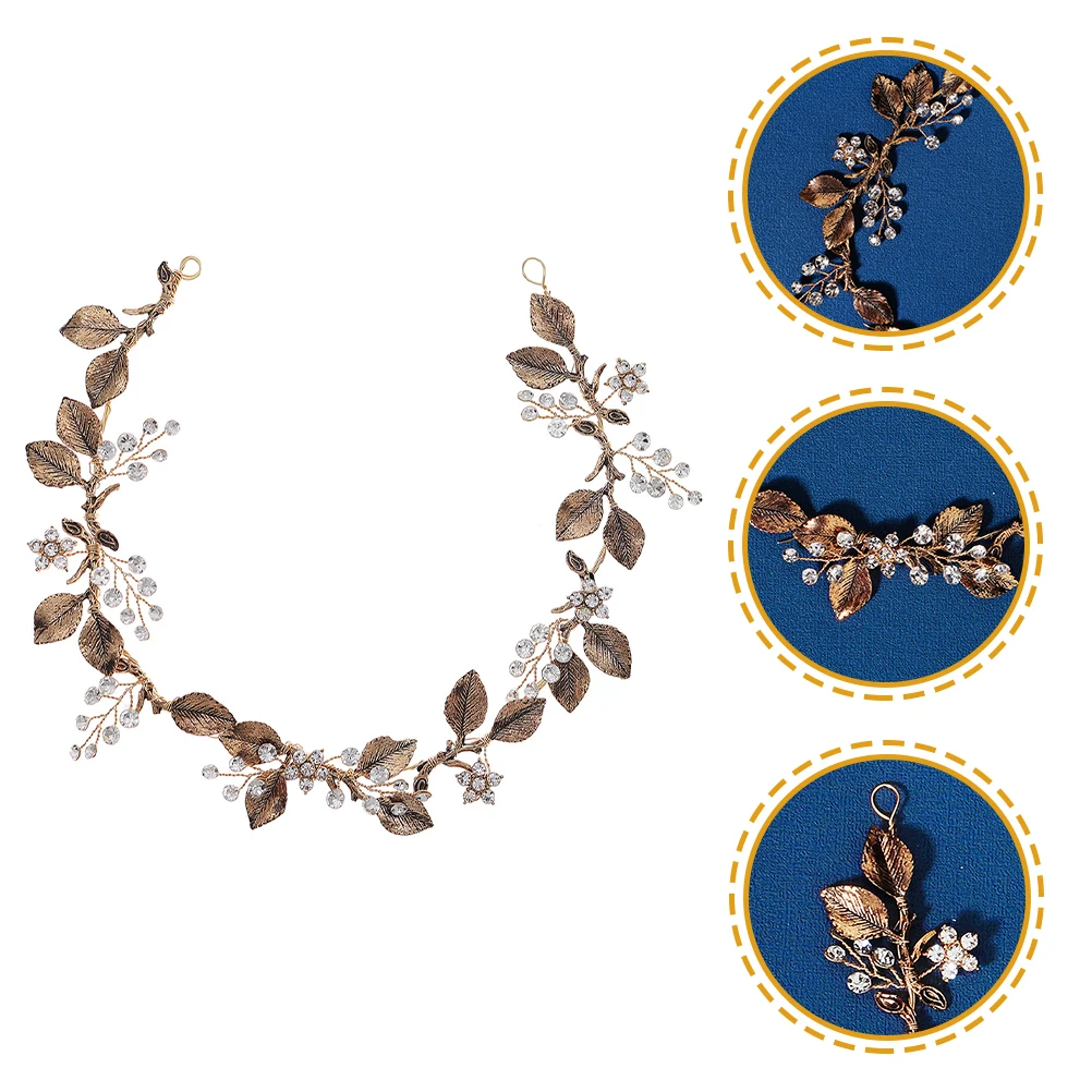 

Hair Vine Bridal Accessories Elegant Flowers Alloy Goddess Headpiece Wedding Hair Flowers Vintage Leaf B Bride Prom Party