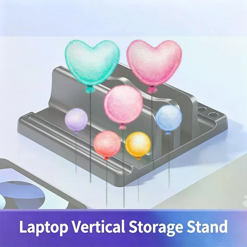Vertical Laptop Stand Thickness Adjustable Tablet Phone Desktop Laptop Stand Portable Adjustable Stand Office Desk Storage