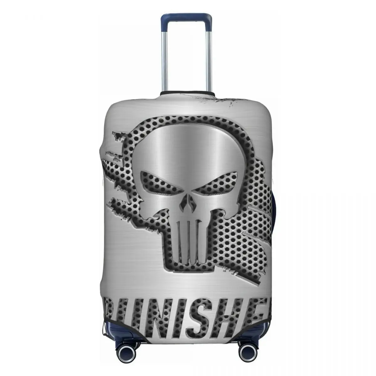 

Custom Punisher Comics Luggage Cover Fashion Trendy Superhero Suitcase Protector Covers Suit For 18-32 inch