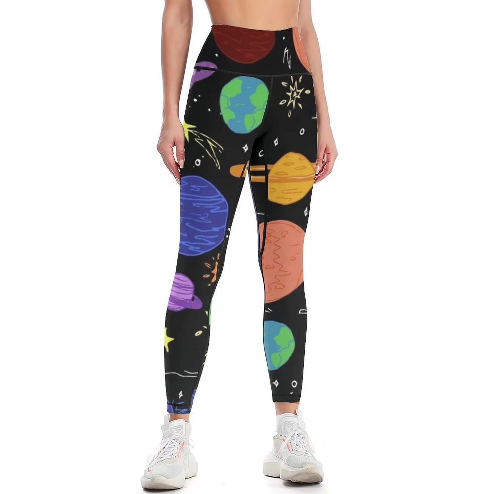 

Outer Space Leggings gym's clothing Sports pants woman high waist Women's sportswear Womens Leggings