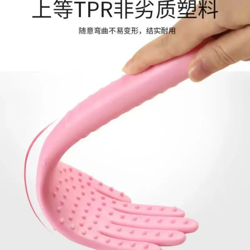 مساج Silicone Meridian Slap Board Gua Sha Plate Beating Massage Bat for Back Body Massager Detox Massage Stick Blood Circulation