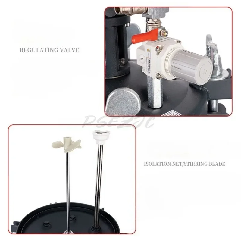 Pneumatic Pressure Bucket Automatic Mixing Coating Paint Dispensing Machine Glue Pressure Bucket Glue Spray Gun Can Mixing