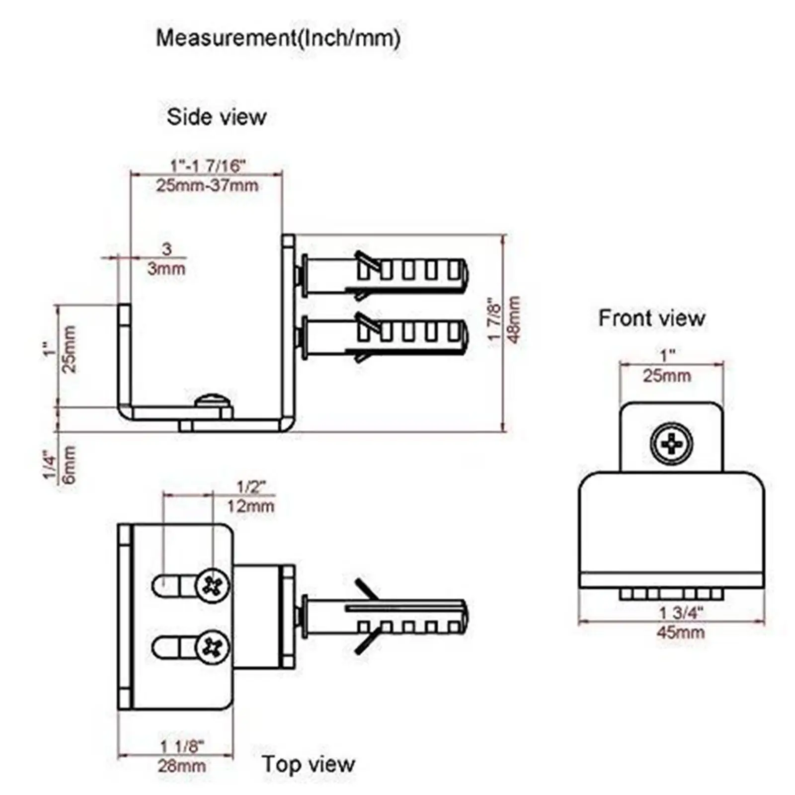 Heavy Duty Sliding Barn Door Bottom Guide Low Noise Grounding Mechanism for Sliding Door Apparatus
