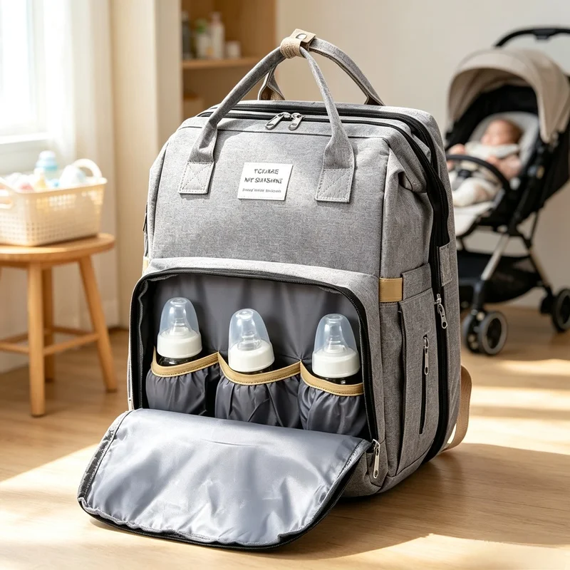 zaino-pieghevole-per-pannolini-con-grande-capacita-borsa-per-l’allattamento-del-bambino-dotata-di-fasciatoio-per-riporre-gli-articoli-di-uso-quotidiano