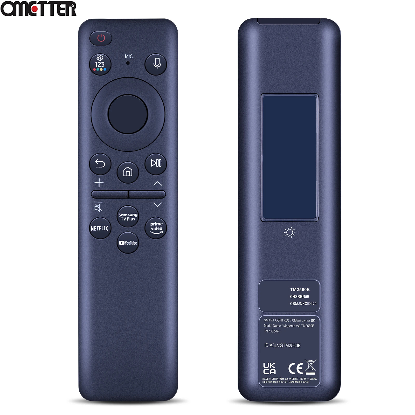 Neuer Ersatz für Samsung Crystal UHD 4K DU8079 Fernseher 43-Zoll-Fernbedienung