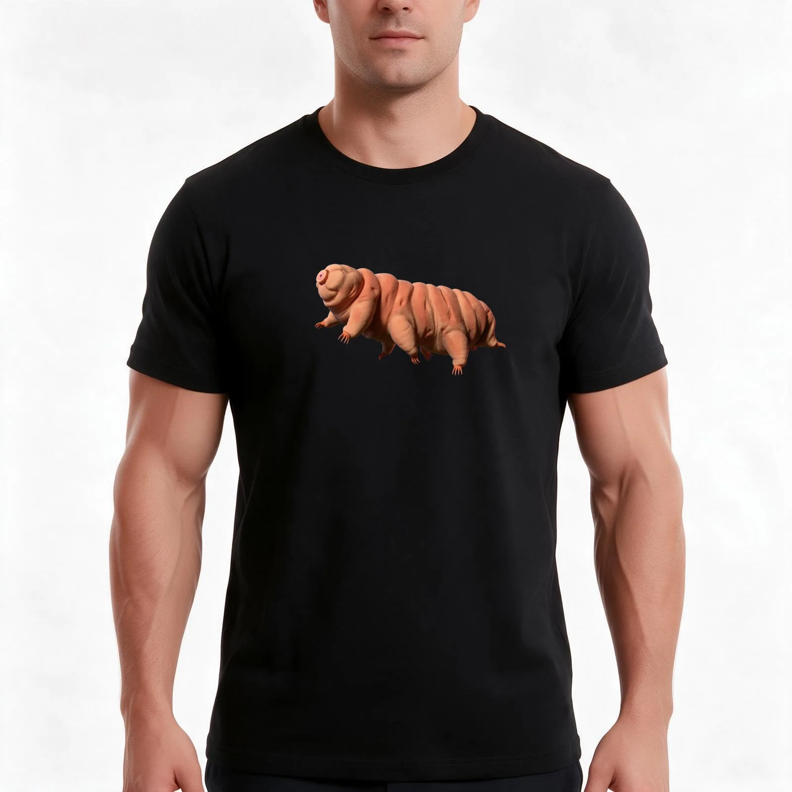 tardigrade, the water bear T-Shirt, Summer Casual Cotton Tee, Oversized Streetwear Tops, Vintage Graphic Print, Unisex Men Women