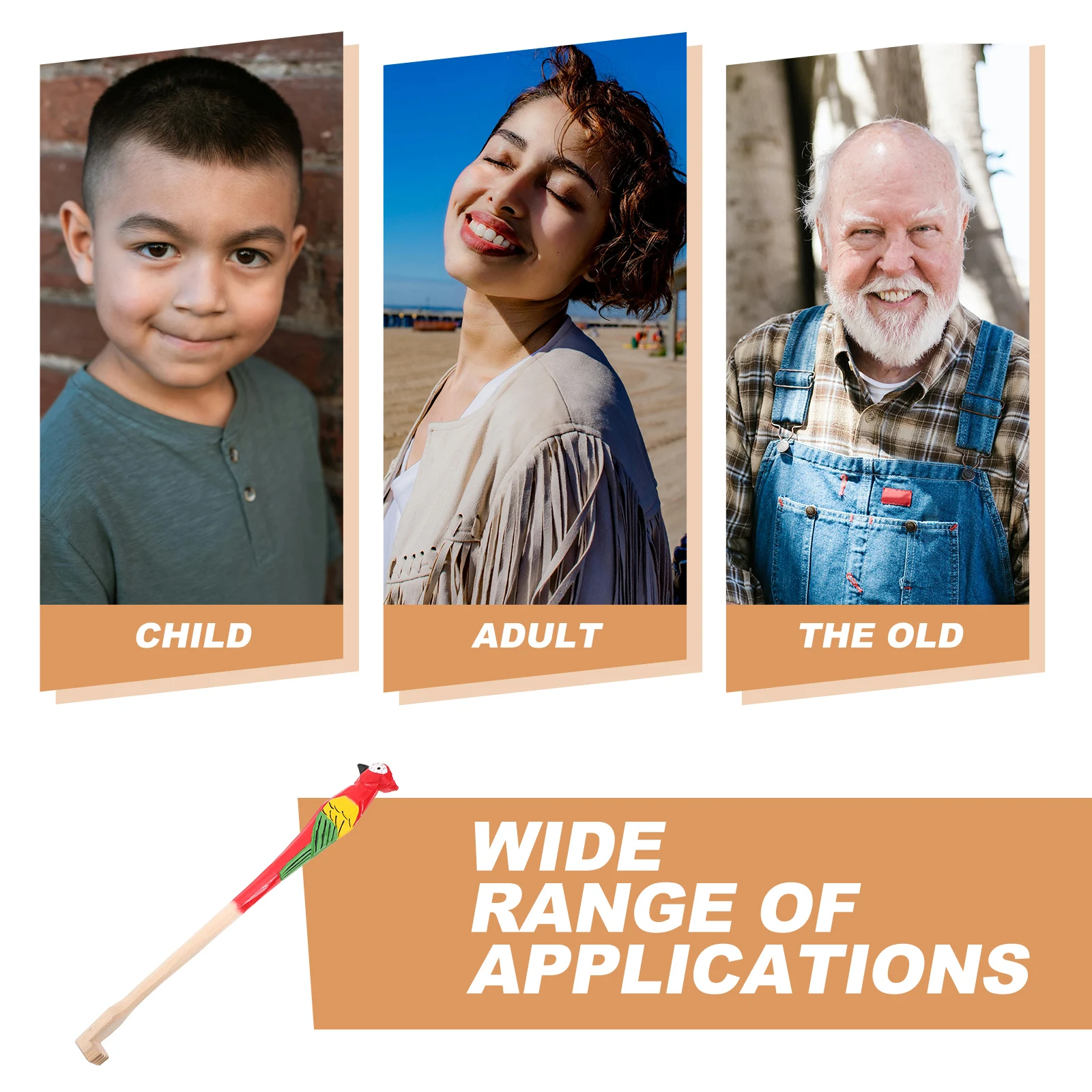 

Деревянный скребок для спины, регулируемая длина, прочный ручной инструмент для царапин спины, портативный полезный массажер для тела для облегчения зуда для мужчин