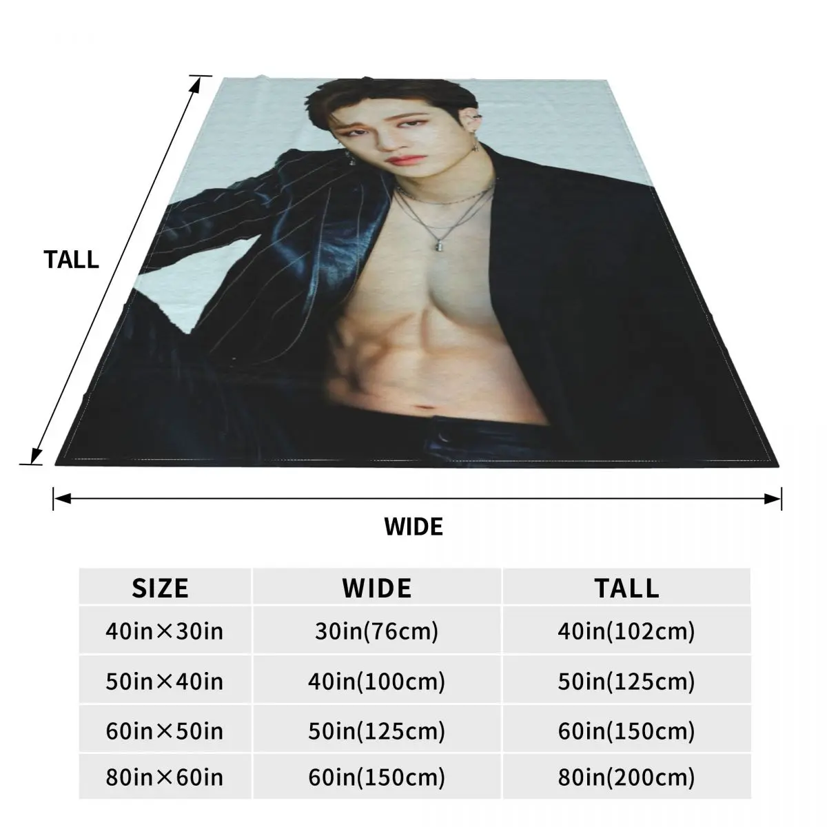 Warm Soft Blanket Travel Bang Chan Throw Blanket Korean Group Rapper Flannel Bedspread Living Room Printed Sofa Bed Cover