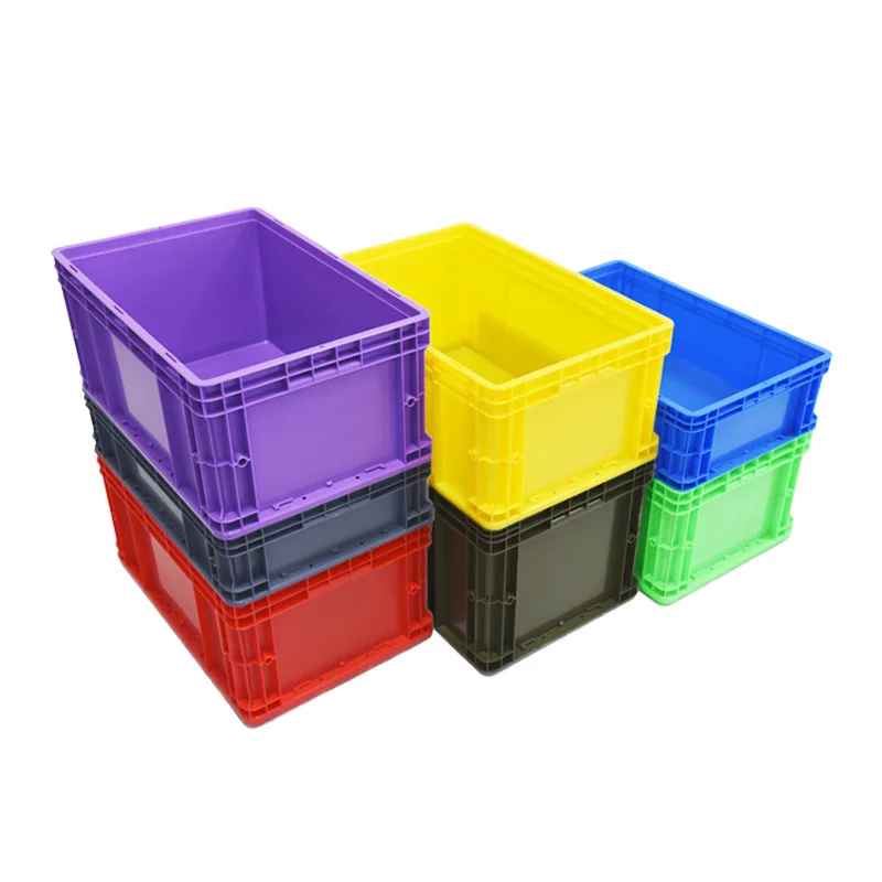 Industrial wind plastic box Green plant table grocery stacking box Living corner decoration Waterproof display turnover box