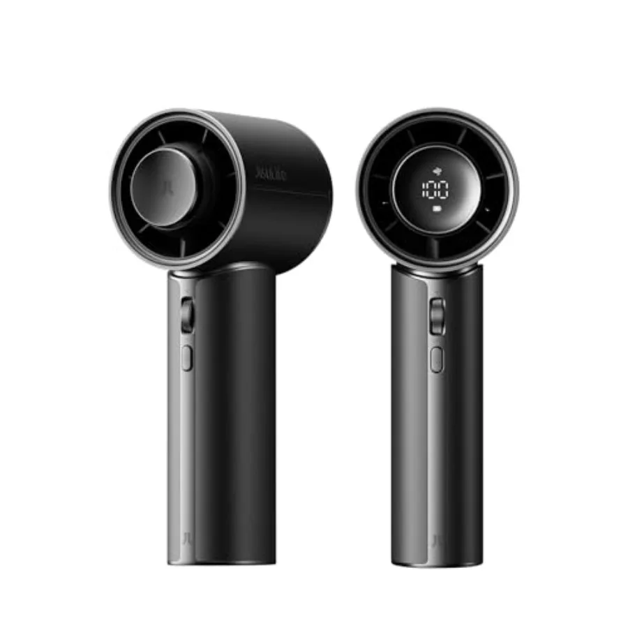 

Handheld Fan Pro1 Mini for Travel Outdoor Concerts: PU Leather Black, 30-Hour Battery, Aroma Pod, 100-Speed Precision Cooling,